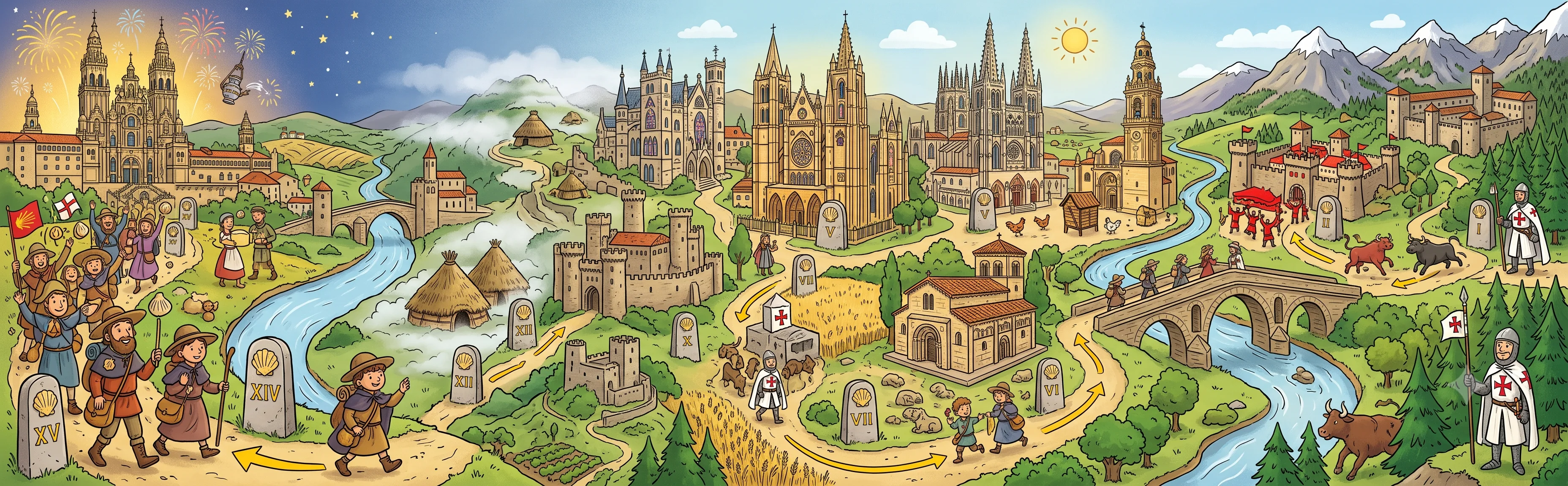 Mapa del Camino Templario